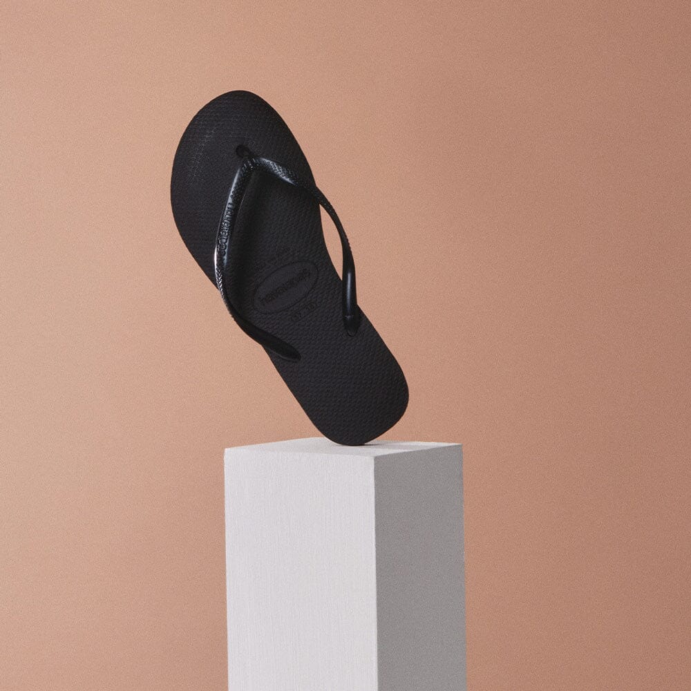 Forudbestilling - Havaianas - Slim - Black Badesandaler 