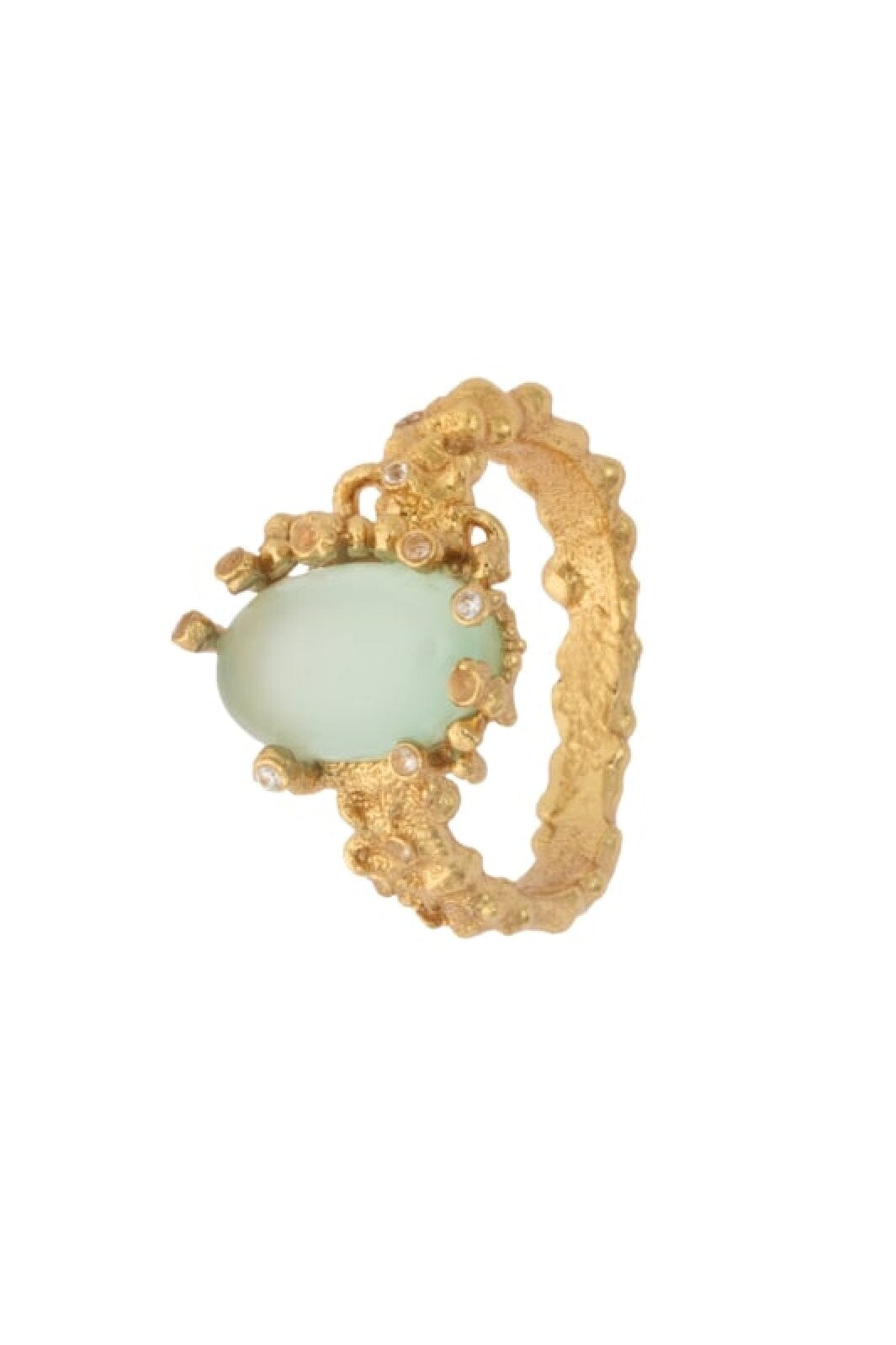 Forudbestilling - House Of Vincent - Delusive Truth Ring Chalcedony - Gilded Ringe 