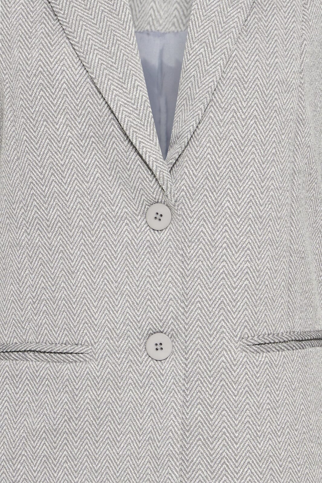 Ichi - Ihkate Jacquard Oversize Bl 20121605 - 900000482 - Sharkskin Herringbone
