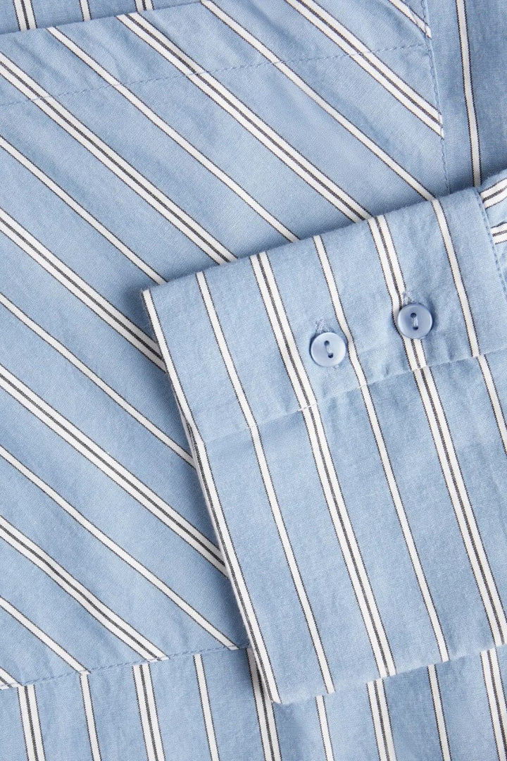 Jjxx - Jxtessa Ls Poplin Rlx Shirt Sn - 4548614 Coronet Blue Aop
