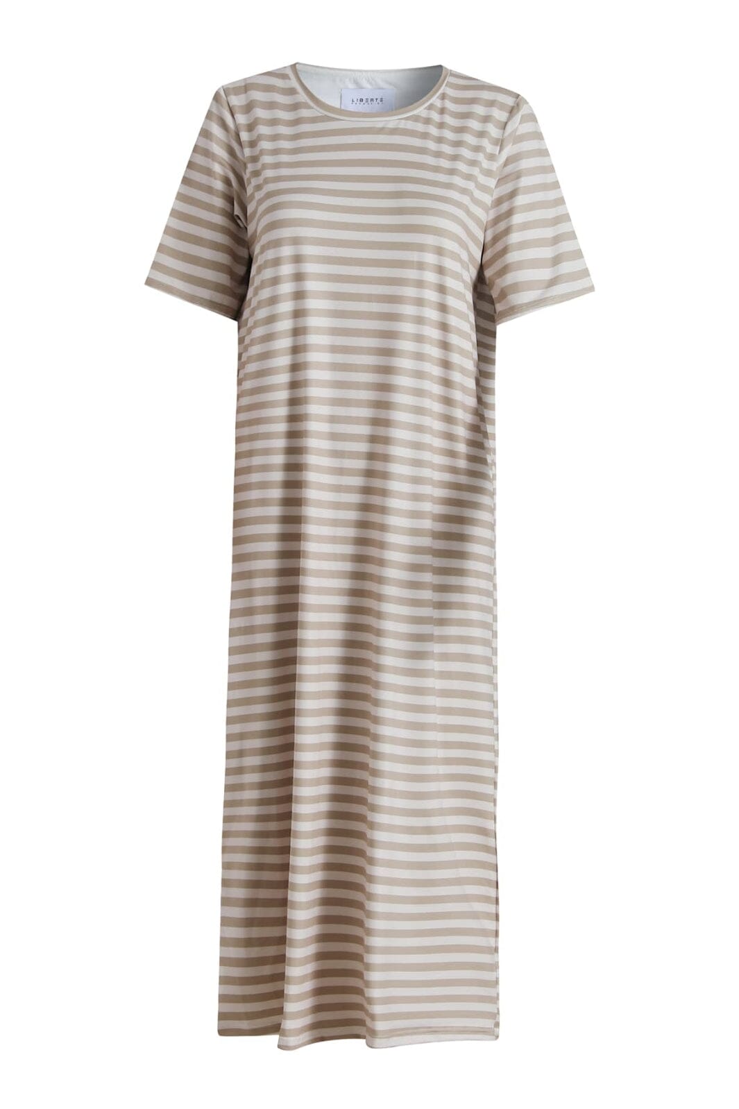 Liberte - Alma-Tshirt-Dress 9562 - Sand Ivory Stripe