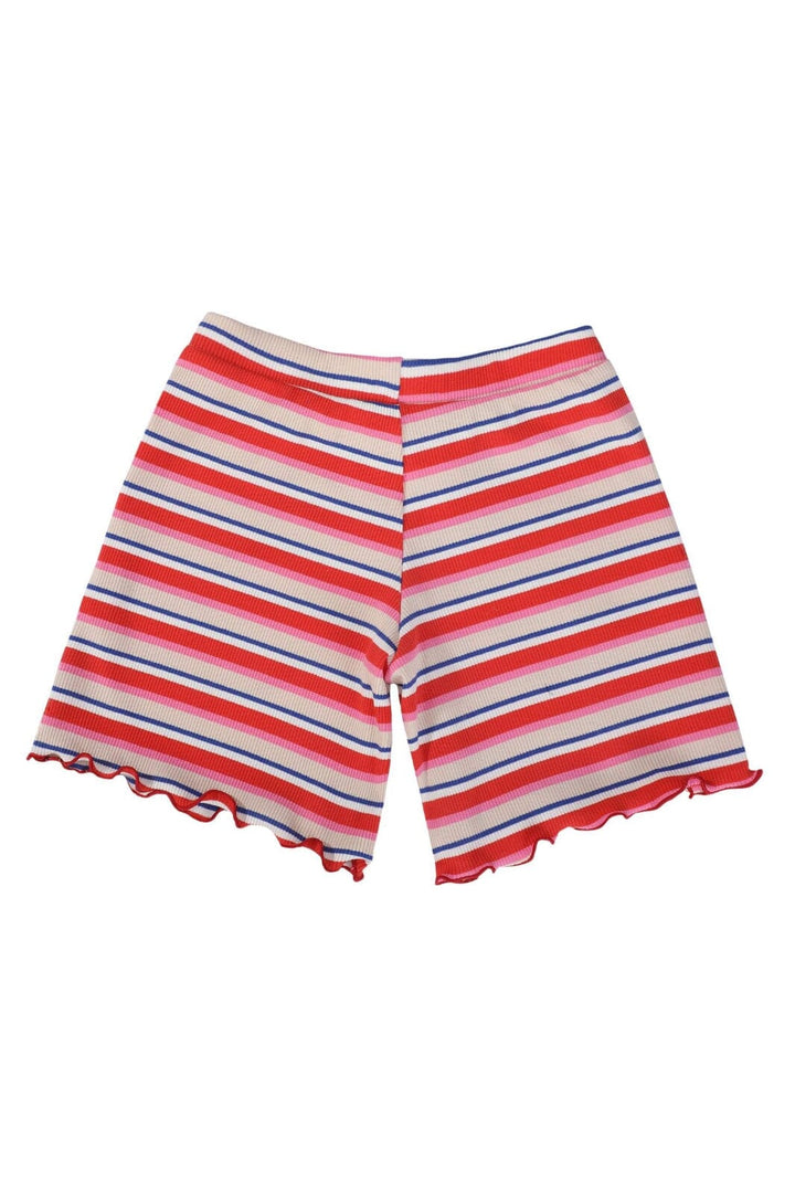 Liberte Ami - Natalia-Shorts-Kids 21234 - Creme Orange Blue Stripe