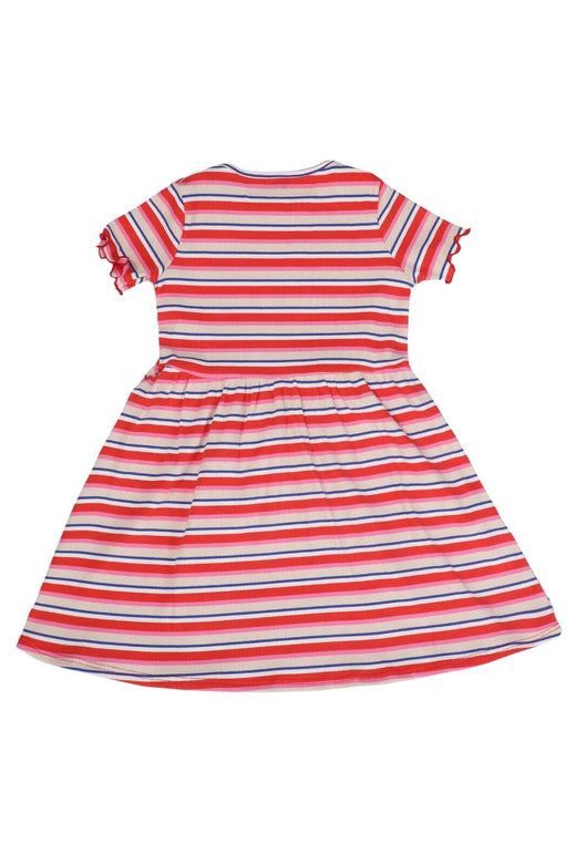 Liberte Ami - Natalia-Ss-Dress-Kids 21233 - Creme Orange Blue Stripe