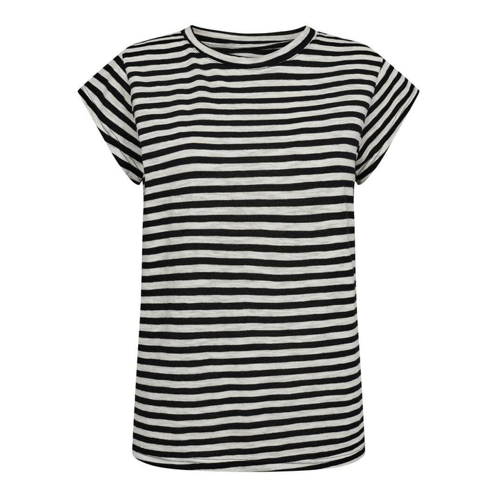 Forudbestilling - Liberte - Ulla-Stripe-Tshirt - Black White Stripe T-shirts 