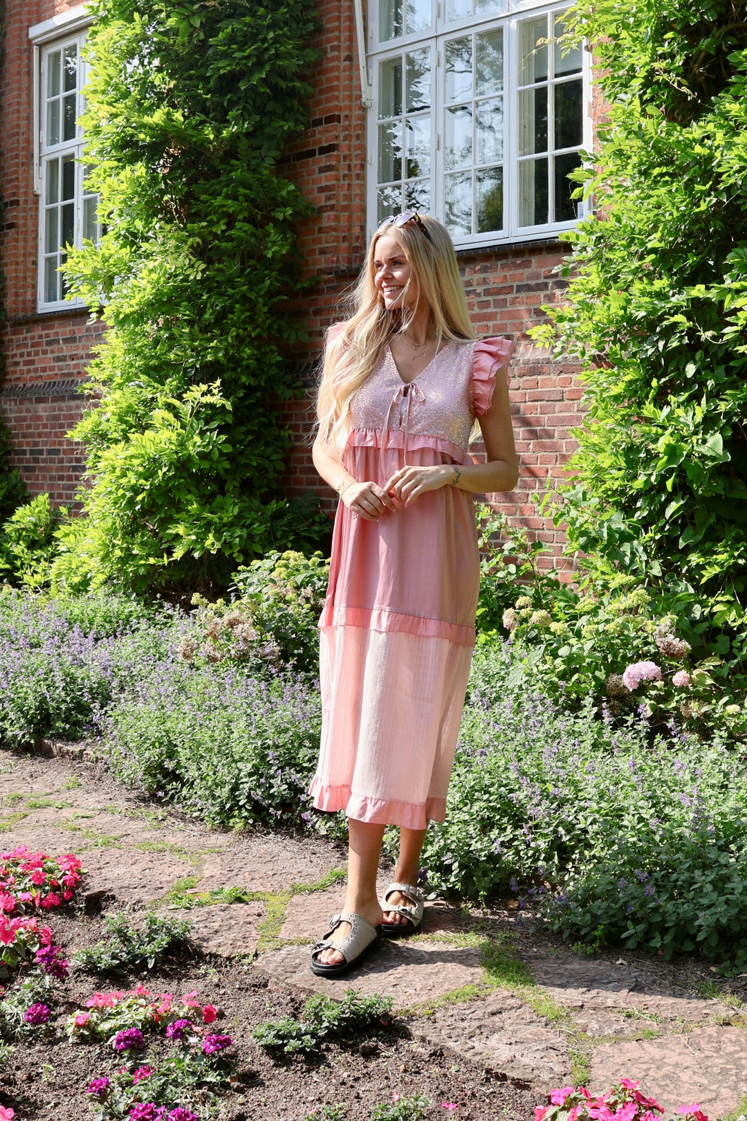 Forudbestilling - Liberte x Molly&My - Nor-Frill-Dress 22236 - Rosa Cloud Kjoler 