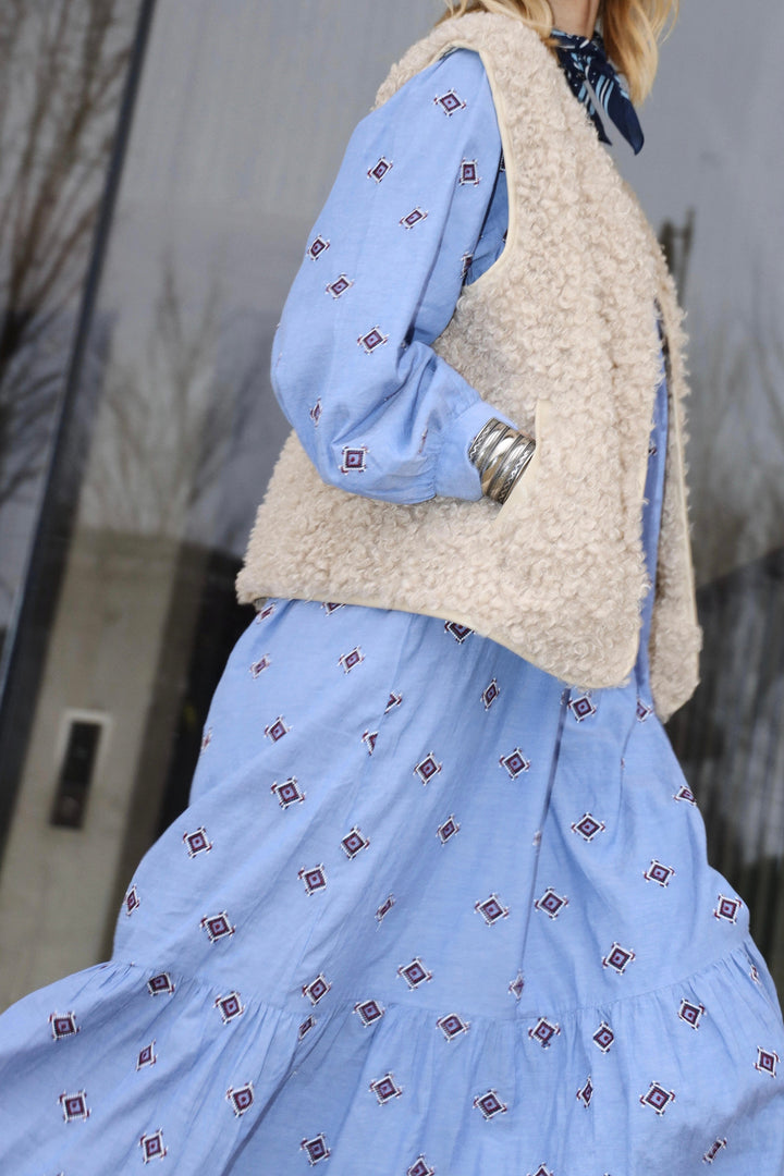 Forudbestilling - Lollys Laundry - Latourll Maxi Dress Ls25435-3007 - 22 Light Blue Kjoler 