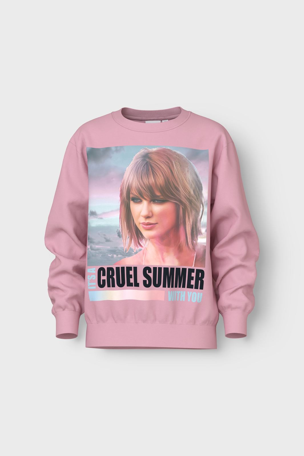 Name It - Nkffemma Tswift Nreg Sweat Sky - 4846224 Cameo Pink