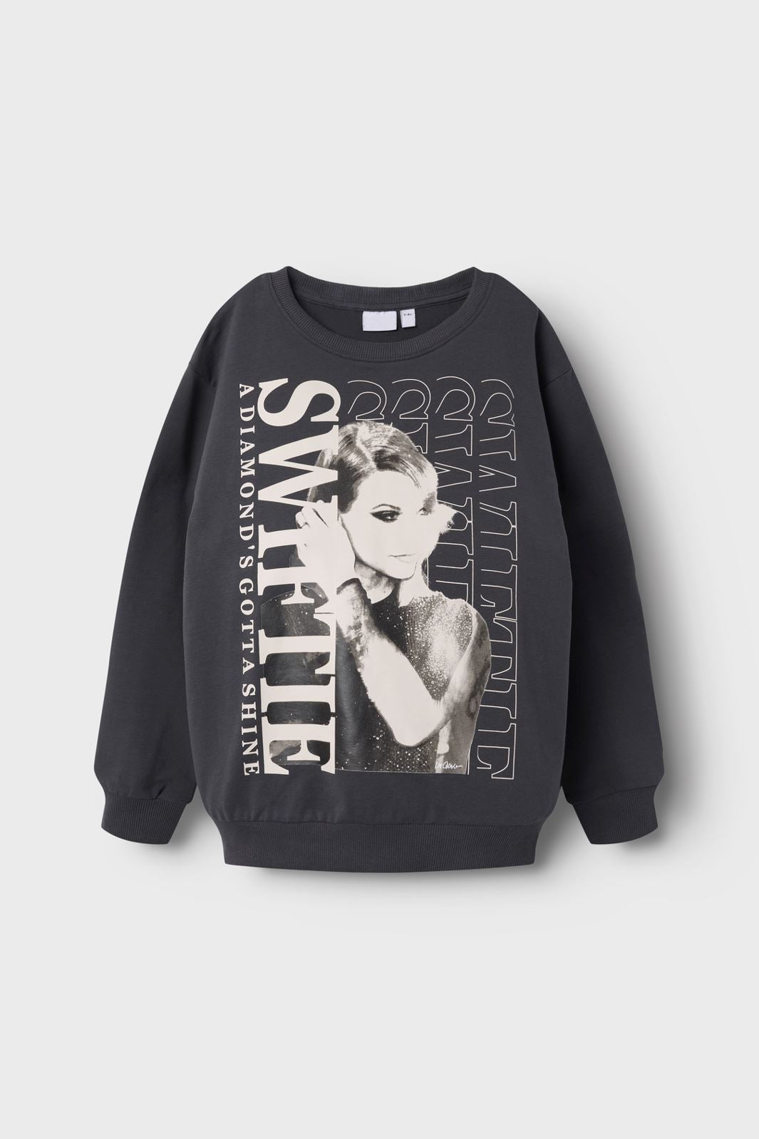 Name It - Nkffesi Tswift Nreg Sweat Sky - 4846225 Asphalt