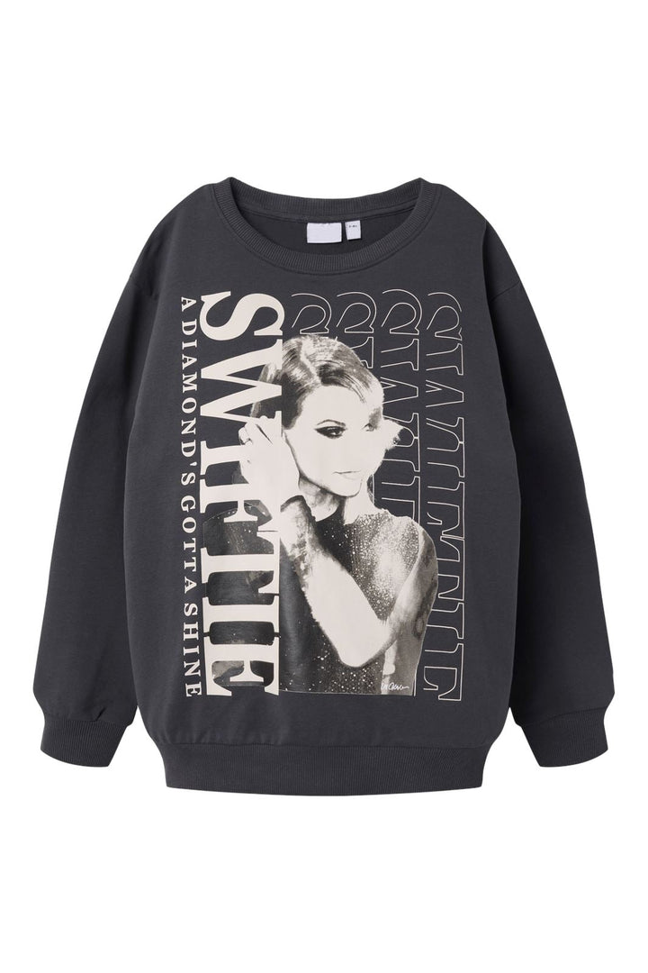 Name It - Nkffesi Tswift Nreg Sweat Sky - 4846225 Asphalt