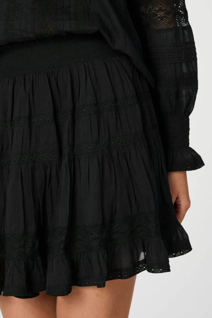 Forudbestilling - Neo Noir - Callia S Voile Skirt 164676 - 100 - Black