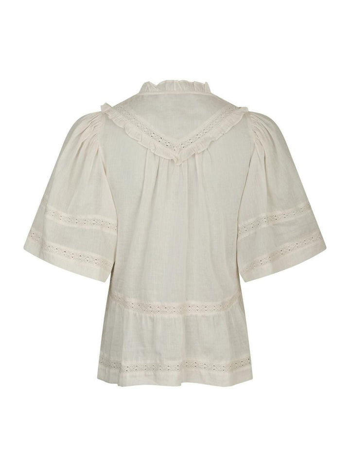 Forudbestilling - Neo Noir - Evienne S Voile Top 161856 - 124 - Ivory Toppe 
