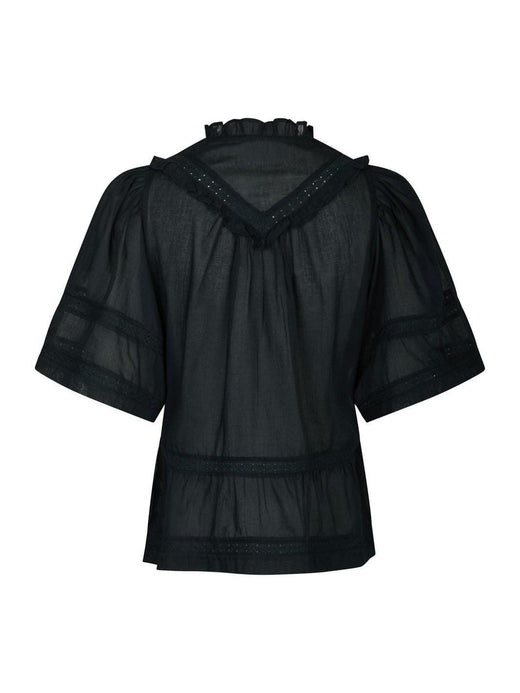 Forudbestilling - Neo Noir - Evienne S Voile Top 161856 - 141 - Navy Toppe 