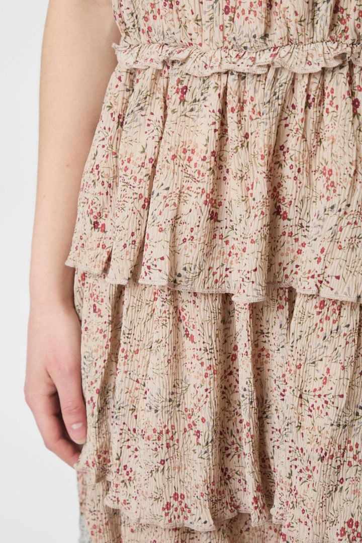 Forudbestilling - Neo Noir - Fedusa Summer Printed Dress 156858 - 213 - Sand