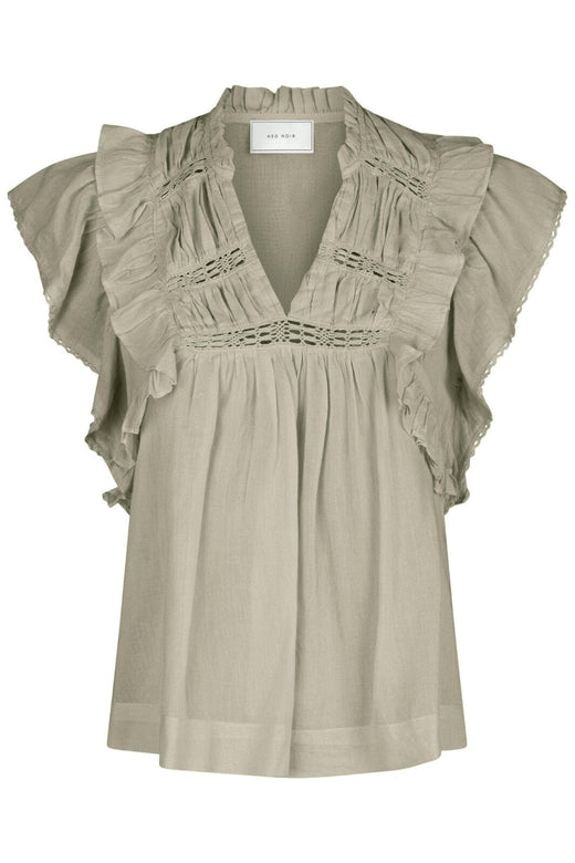 Neo Noir - Jayla S Voile Top 159881 - 627 - Smoke Green
