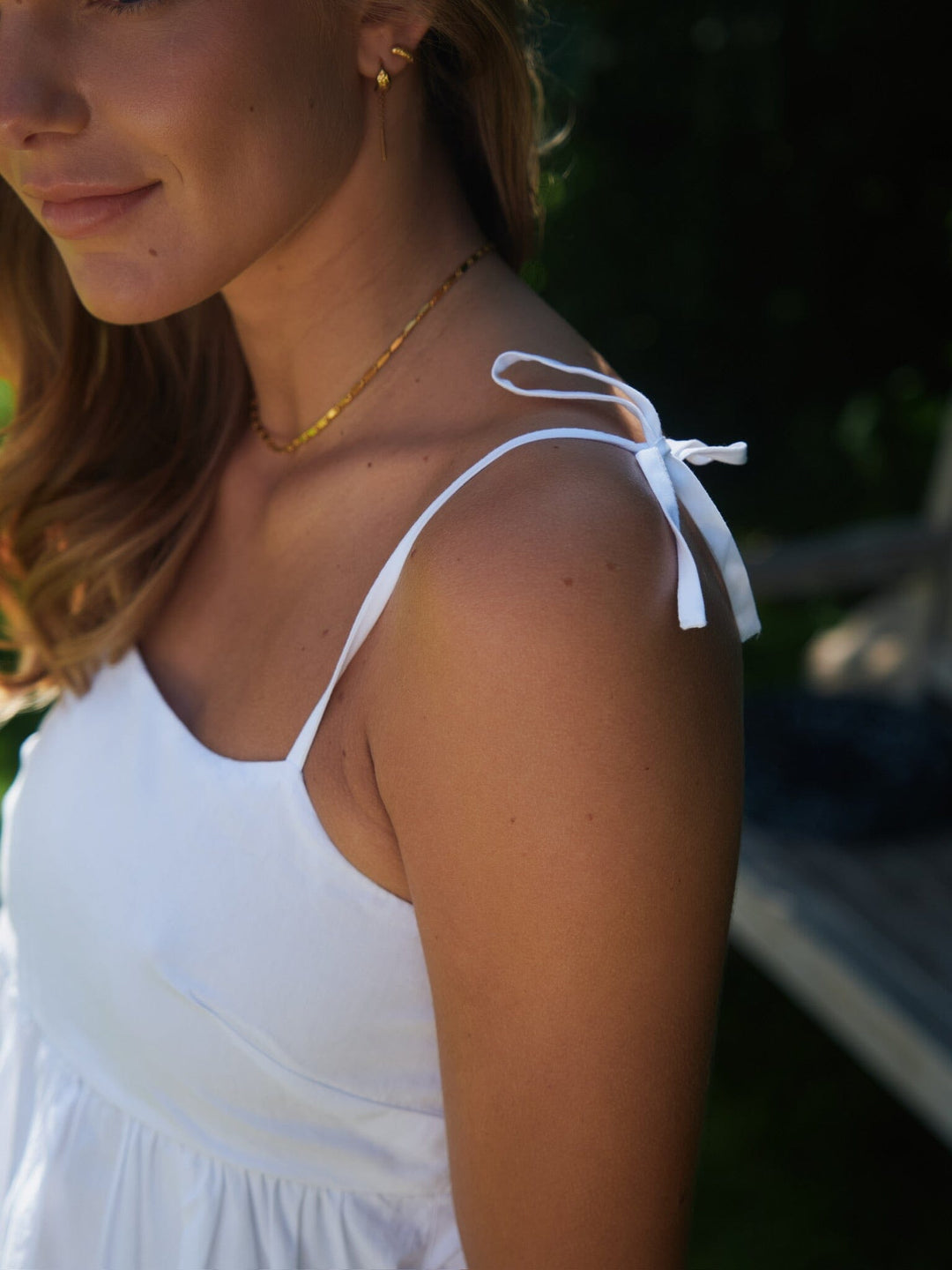 Forudbestilling - Neo Noir - Khloe C Poplin Top 165515 - 120 - White Toppe 