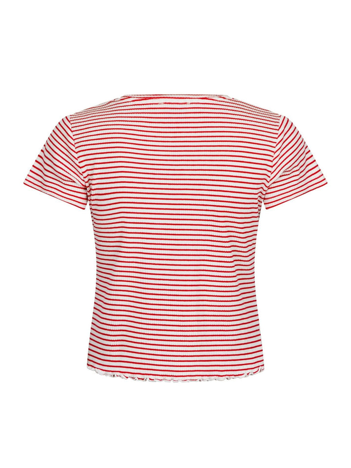 Forudbestilling - Neo Noir - Lonnie Stripe Tee - Red T-shirts 