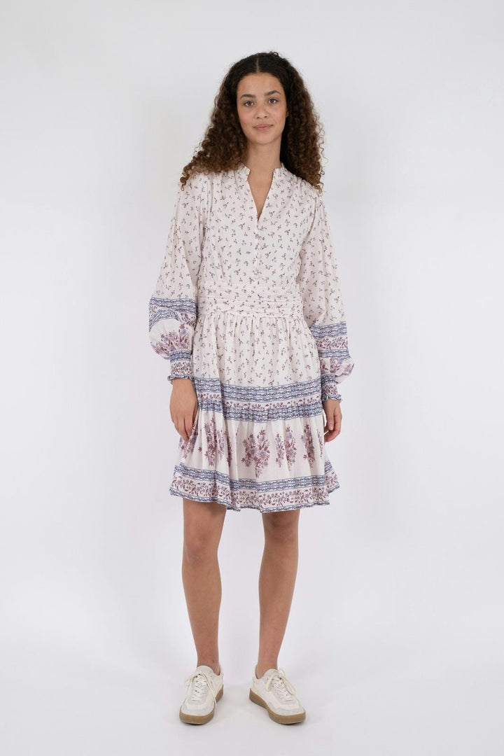 Neo Noir - Malti Mini Border Dress - Ash Rose