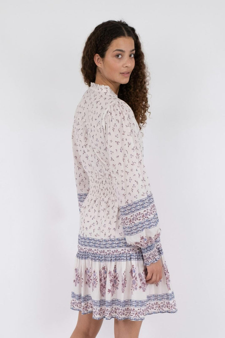 Neo Noir - Malti Mini Border Dress - Ash Rose