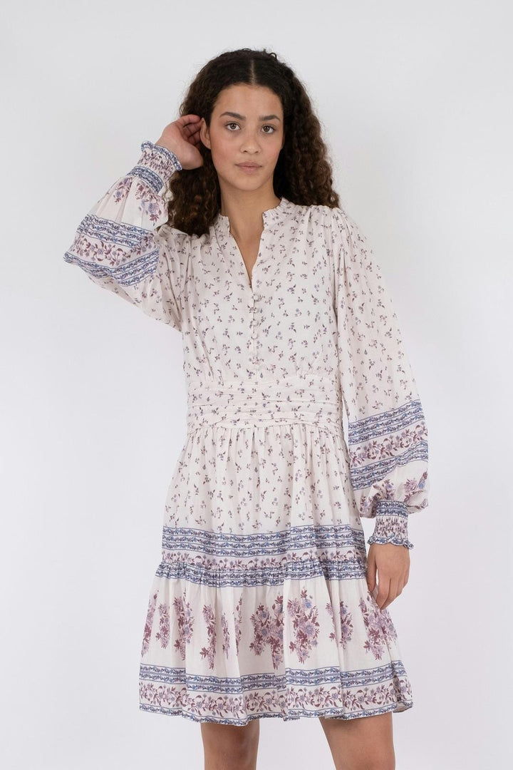 Neo Noir - Malti Mini Border Dress - Ash Rose