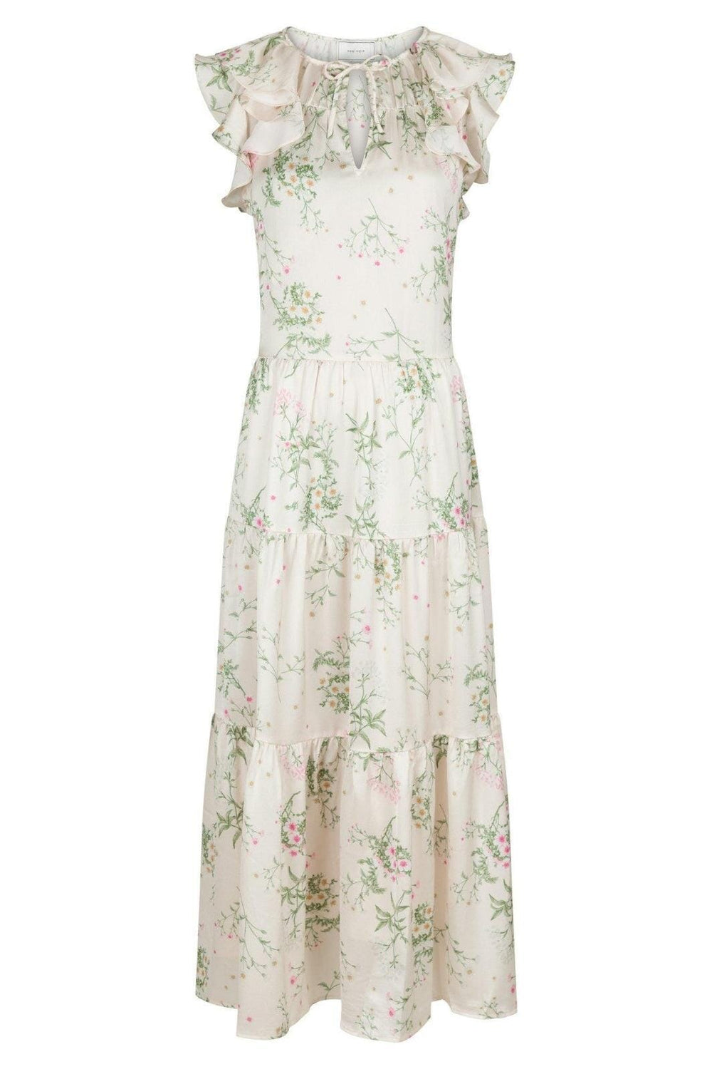 Forudbestilling - Neo Noir - Messina Flower Field Dress - Off White 