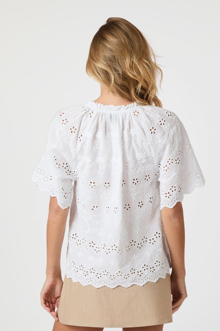 Neo Noir - Odet Embroidery Blouse 165172 - 120 - White