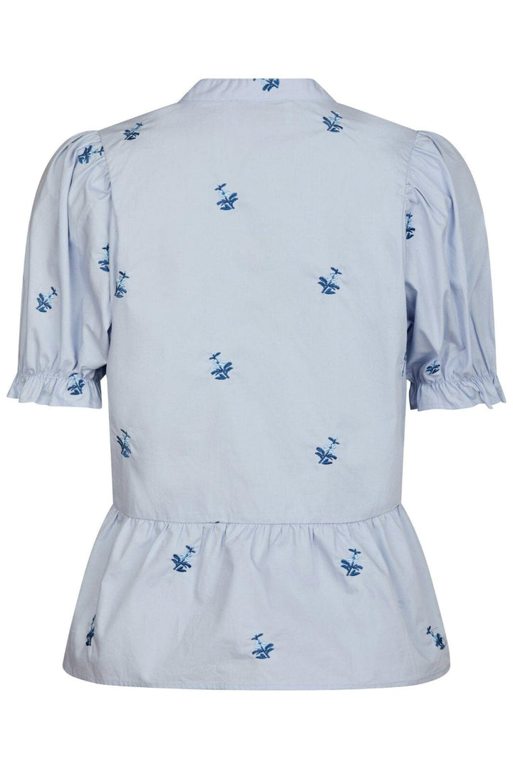 Neo Noir - Savy Embroidery Blouse 165358 - 145 - Light Blue