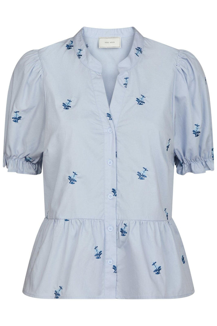 Neo Noir - Savy Embroidery Blouse 165358 - 145 - Light Blue