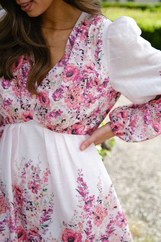 Forudbestilling - Neo Noir - Semila Flower Print Dress 166452 - 165 - Rose Kjoler 