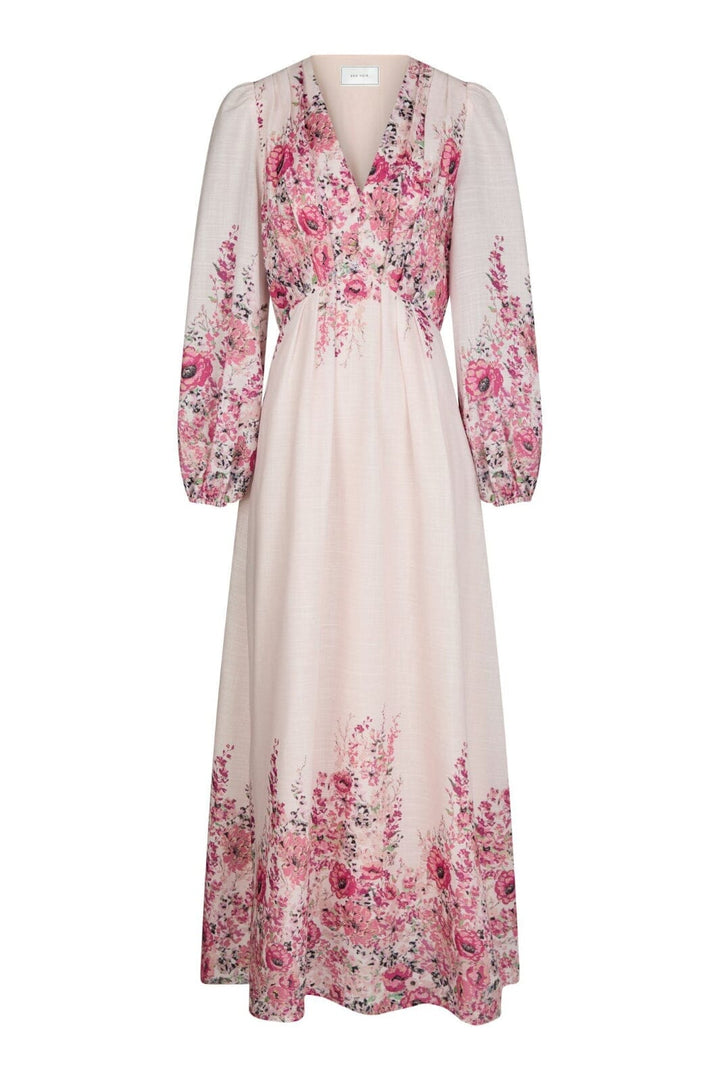 Neo Noir - Silfi Flower Print Dress 164828 - 165 - Rose