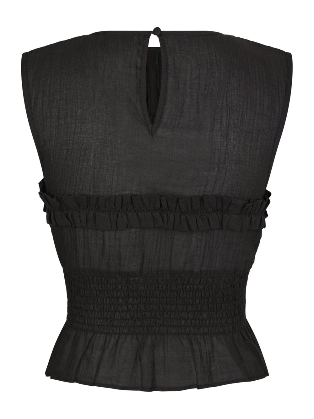 Forudbestilling - Neo Noir - Tiril S Voile Top 166128 - 676 - Dark Brown Toppe 