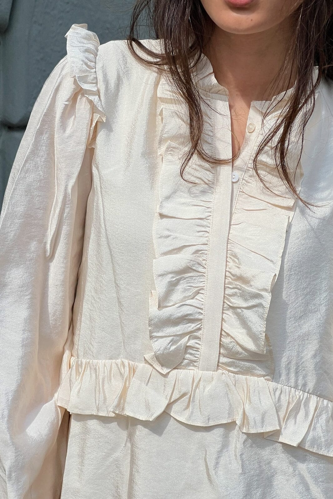 Forudbestilling - Neo Noir - Zinka Solid Dress - Ivory Kjoler 