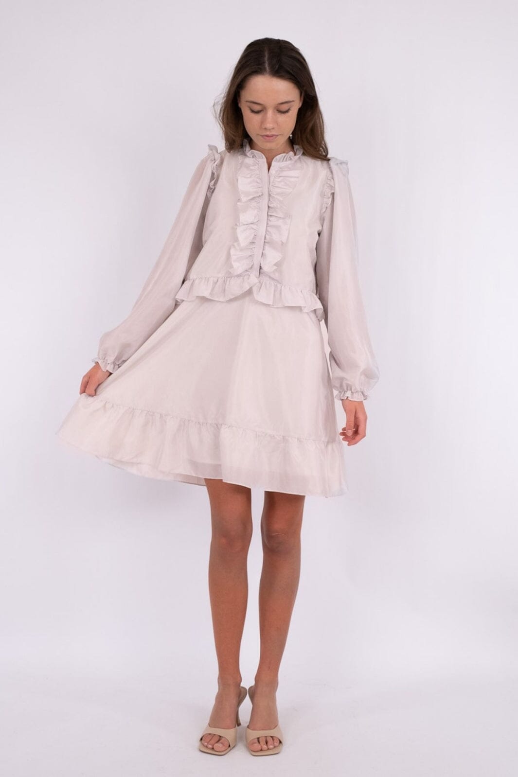 Forudbestilling - Neo Noir - Zinka Solid Dress - Ivory (Maj) Kjoler 