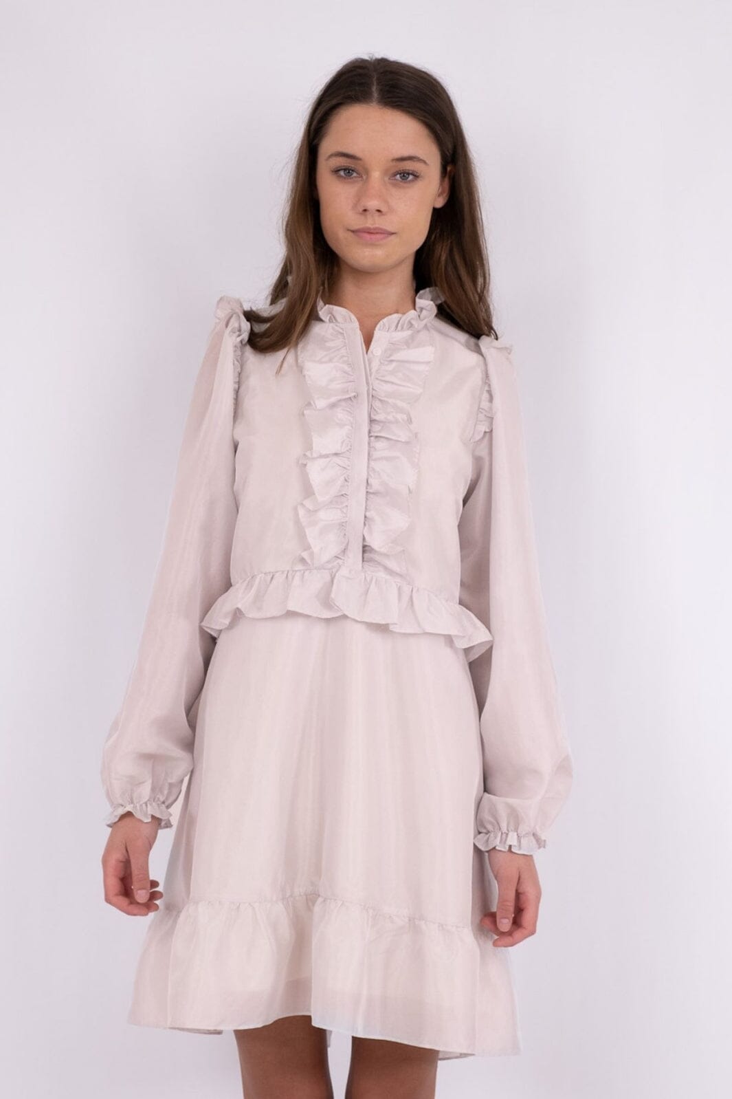 Forudbestilling - Neo Noir - Zinka Solid Dress - Ivory (Maj) Kjoler 