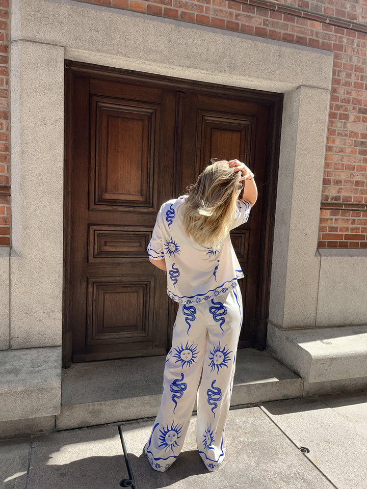 Forudbestilling - Noella - Kealy Shirt 13060001 - 1313 Chana Blue Print Skjorter 