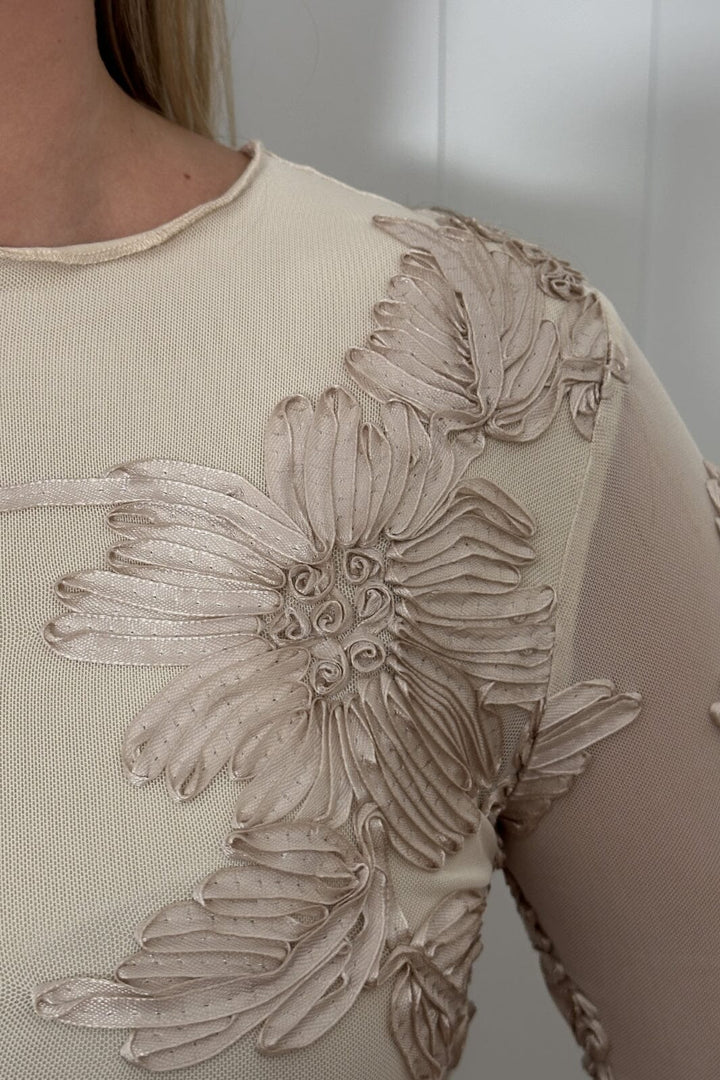 Forudbestilling - Noella - Lavinia L/S Dress 13500002 - 974 - Ivory Kjoler 