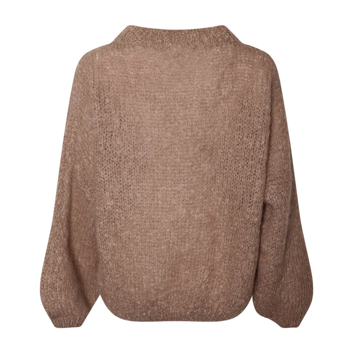Forudbestilling - Noella - Linnie Knit 14180001 - 025 - Oatmeal Strikbluser 