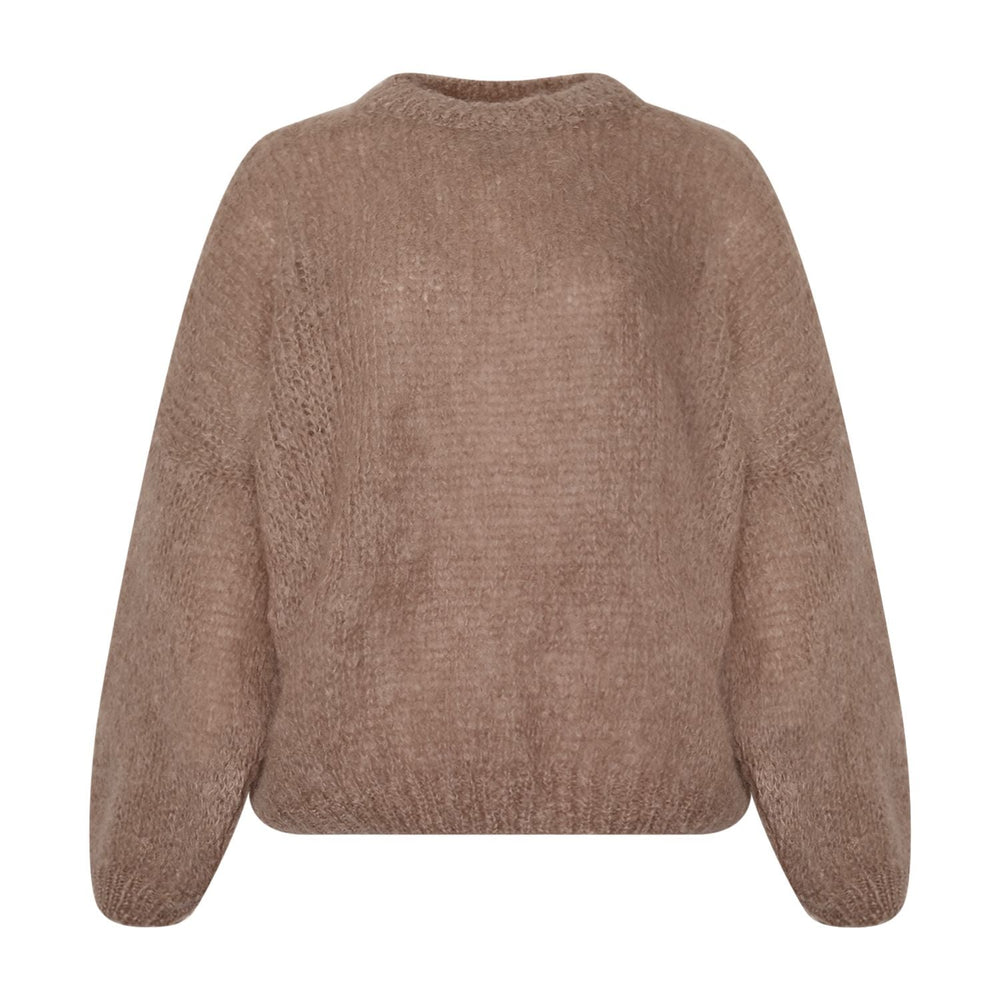 Forudbestilling - Noella - Linnie Knit 14180001 - 025 - Oatmeal Strikbluser 