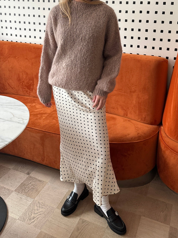Forudbestilling - Noella - Linnie Knit 14180001 - 025 - Oatmeal Strikbluser 
