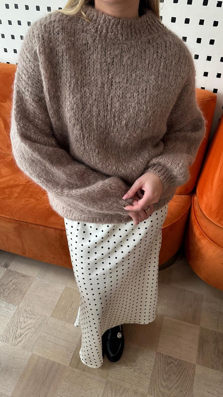 Forudbestilling - Noella - Linnie Knit 14180001 - 025 - Oatmeal Strikbluser 