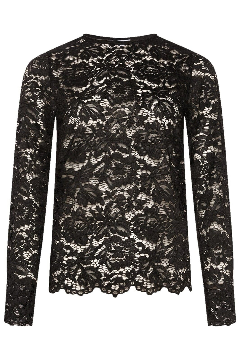 Forudbestilling - Noella - Lola Lace Blouse - 004 Black Bluser 
