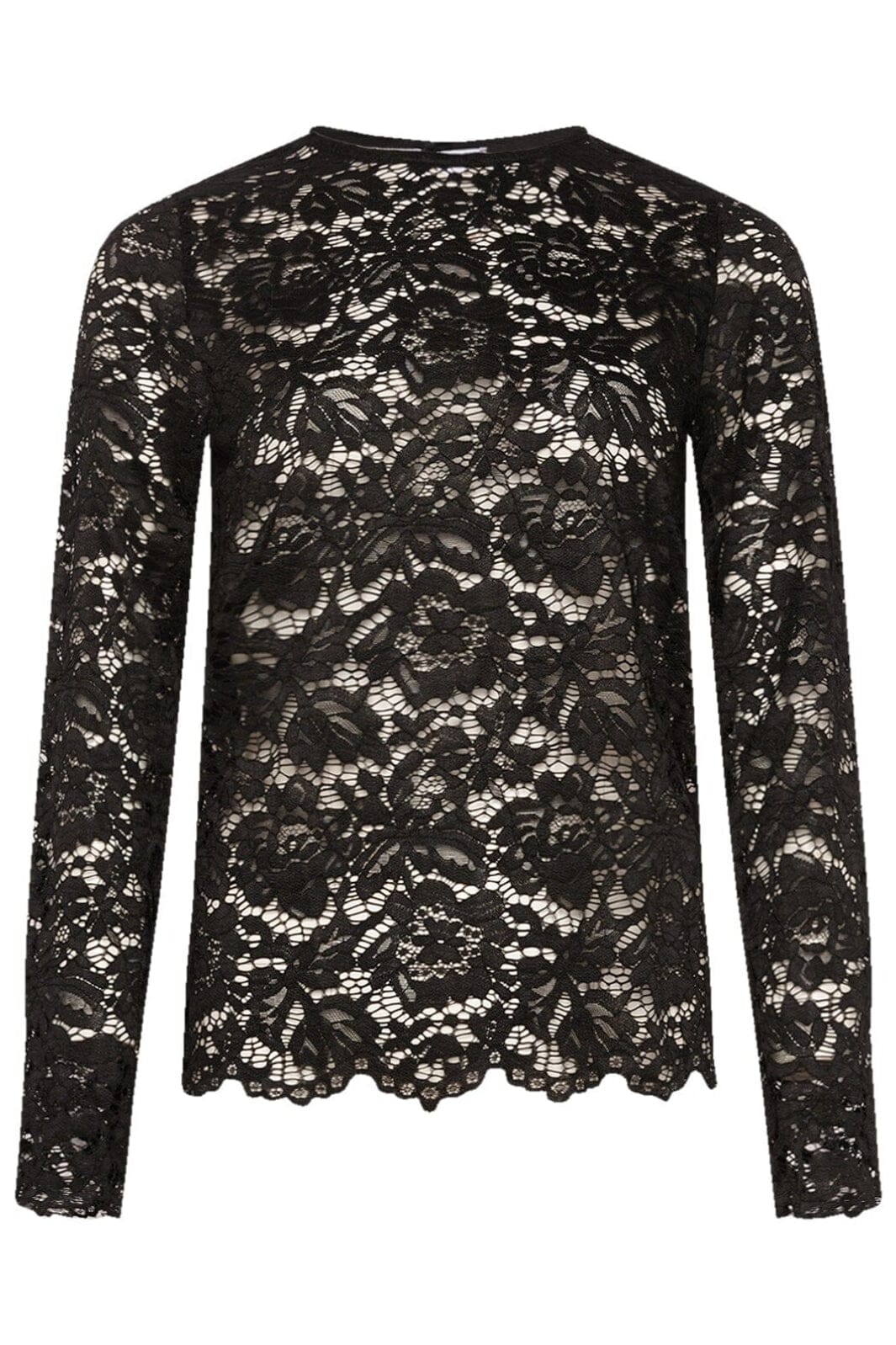Forudbestilling - Noella - Lola Lace Blouse - 004 Black Bluser 