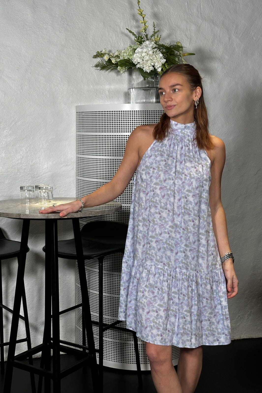 Forudbestilling - Noella - London Short Dress 14160003 - 1390 - Cinthia Blue Print Kjoler 
