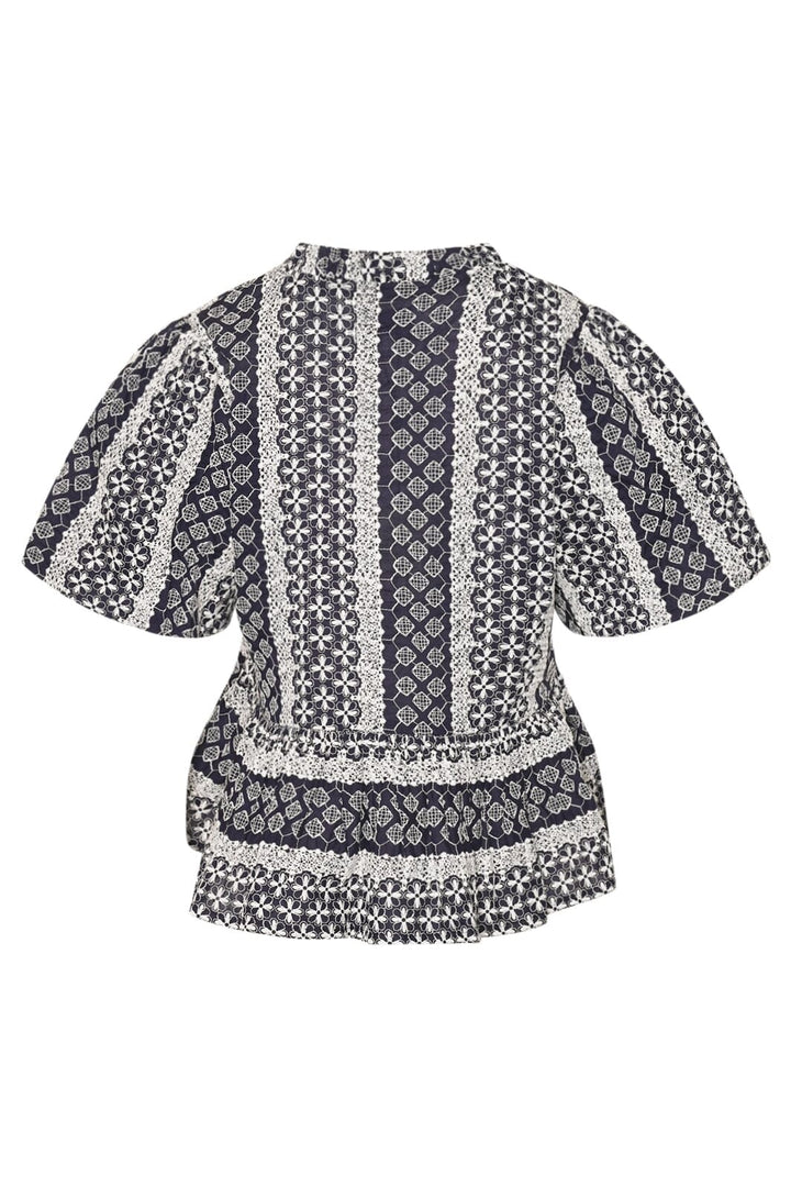 Noella - Lorraine Blouse 13380002 - 1342 - Navy Sugar Combo