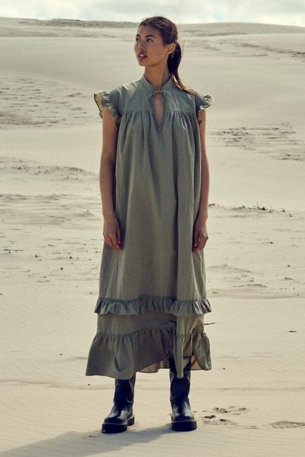 Forudbestilling - Noella - Sevim Dress 11230071 - 610 - Sage Green Kjoler 
