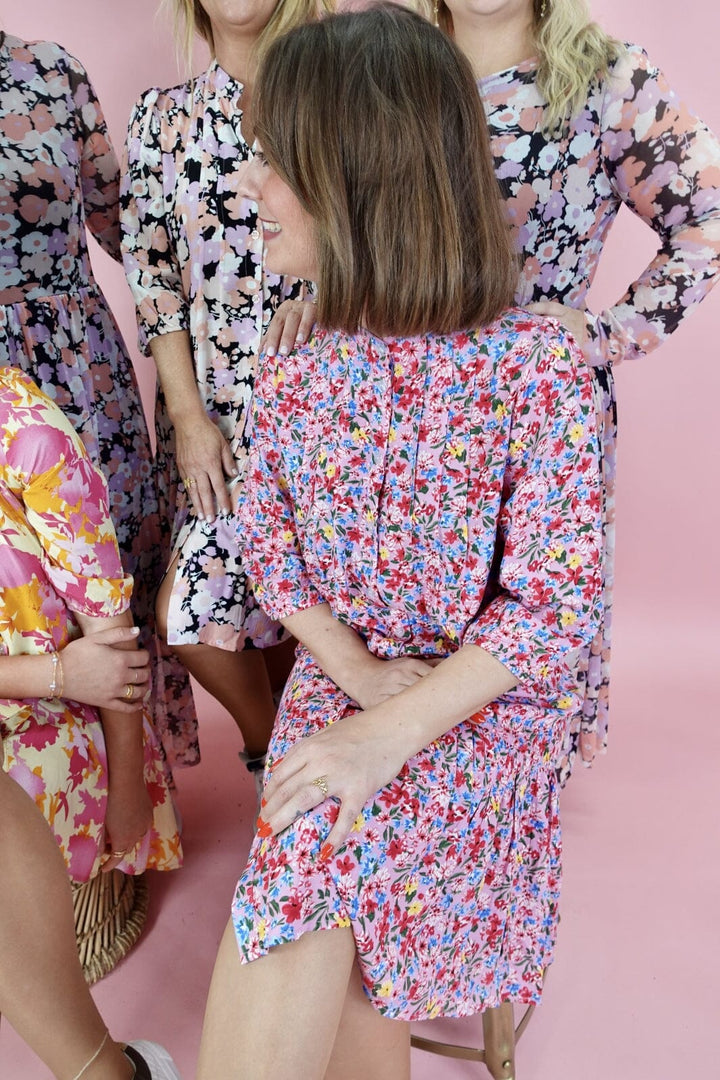 Forudbestilling - Noella X Molly&My- Imogene sh. Dress - Rose Flower (Juni) Kjoler 