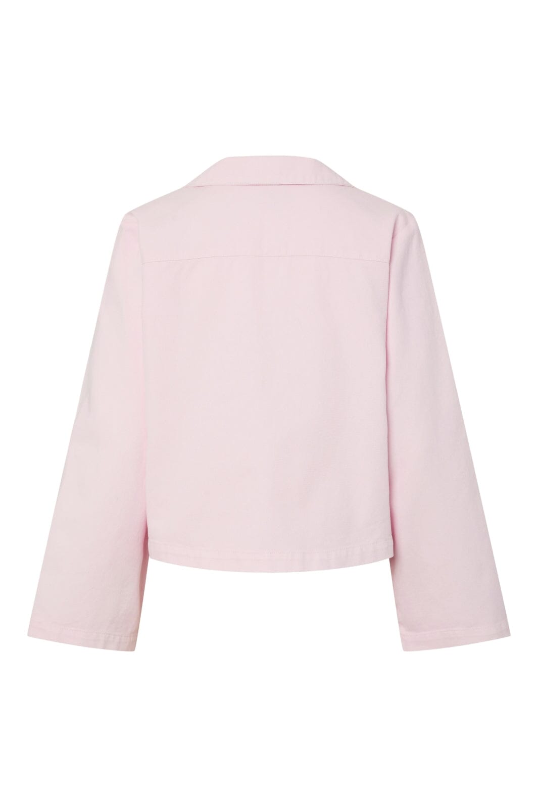 Pieces - Pcflora Ls Denim Tie Shirt Fsy - 4972045 Pink-A-Boo