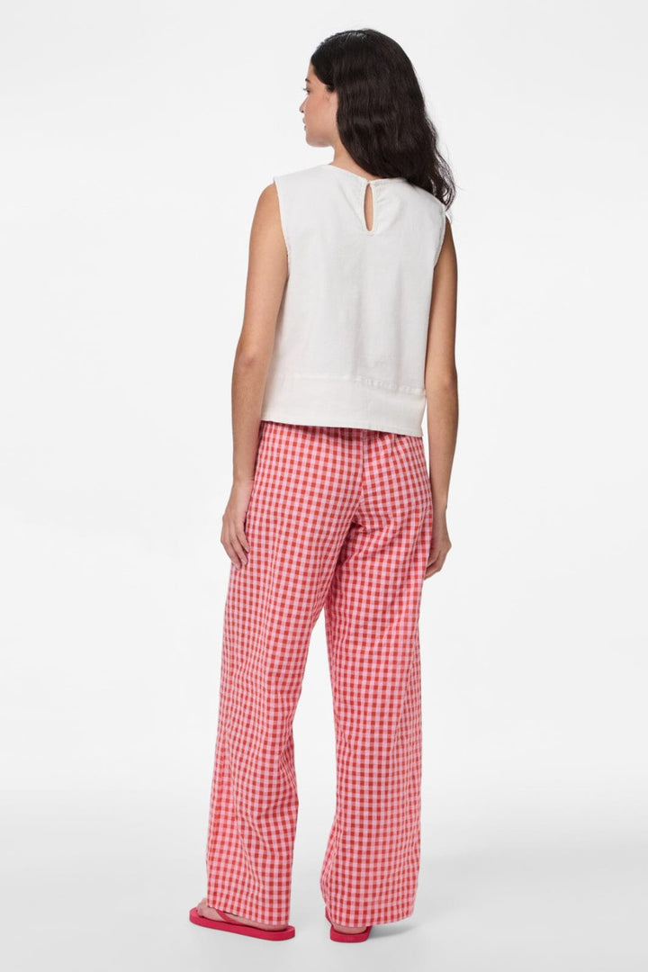 Pieces - Pcliliane Wide Pants - 4953081 Ballerina Red