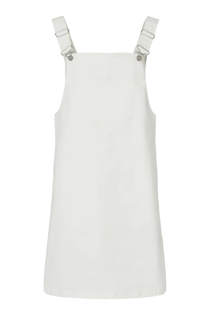 Pieces - Pcmonica Sl Denim Spencer Dress - 4865971 Bright White