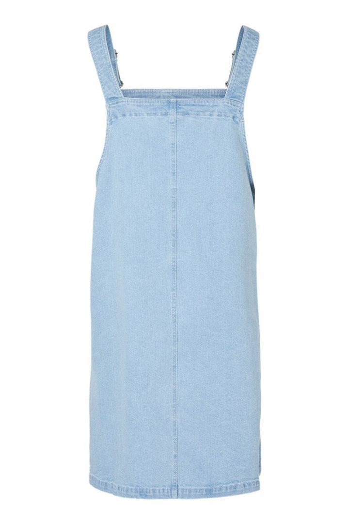 Pieces - Pcmonica Sl Denim Spencer Dress - 4865972 Light Blue Denim