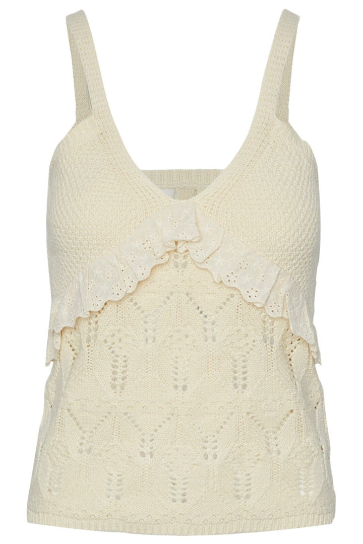 Forudbestilling - Y.A.S - Yasace Sl Knit Top Fest - Birch (Marts) 